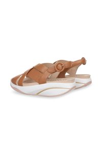 MBT MUGI - Sandalias con plataforma - camel
