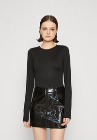 Hollister Co. - FLAT SEAMLESS CREW - Long sleeved top - casual black​ Thumbnail Image 1