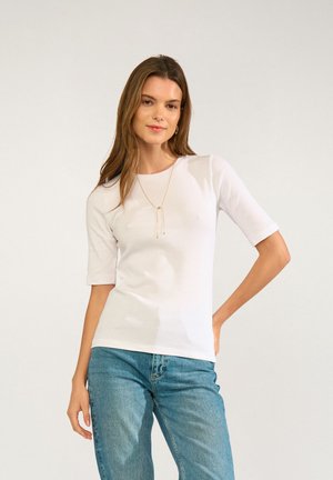 Nümph NURILEY TEE - T-shirt basique - bright white