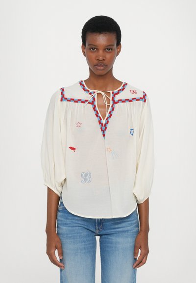 Mother THE BREEZE YOKE - Blouse - whitre