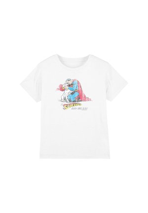 Cotton Soul, SUPERMAN AND HIS DOG UNISEX - Print T-shirt - white