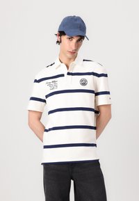 Tommy Hilfiger RUGBY CLASSIC FIT - Poloshirts - preppy navy/ivory petal