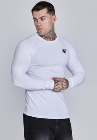ESSENTIALS LS  - Ilgarankovis viršutinės dalies drabužis - white