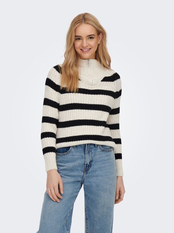 ONLLEISE FREYA ZIP HIGH NECK - Jumper
