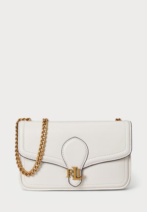 PEBBLED LEATHER BRADLEY CROSSBODY WALLET - Skuldertasker - soft white