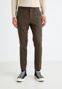 Selected Homme SLHSLIM CEDRIC STRUCTURE SUIT - Traje - brown stone