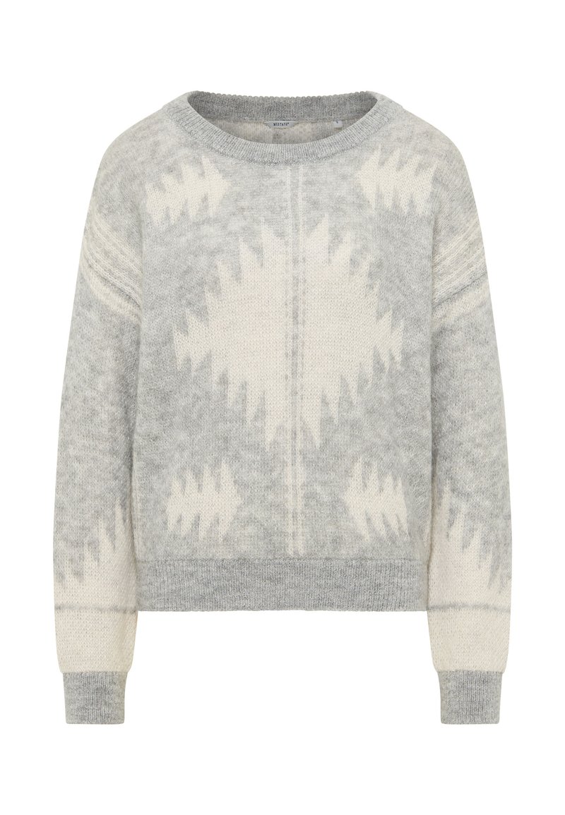 mustang Trui grijs gemêleerd