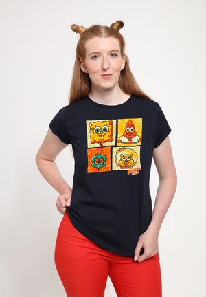 Henry Tiger SPONGEBOB MOVIE CUTE CHARACTER BOXUPS - T-shirts print - navy blue