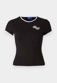 CAP SLEEVE - T-shirts - black