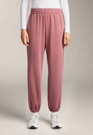 OYSHO SOFT-TOUCH JOGGERS - Tracksuit bottoms - light pink