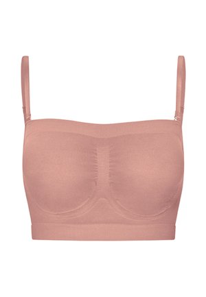 LYKKELAND ateliér SECOND SKIN BANDAUER - Hosszított melltartó - taupe