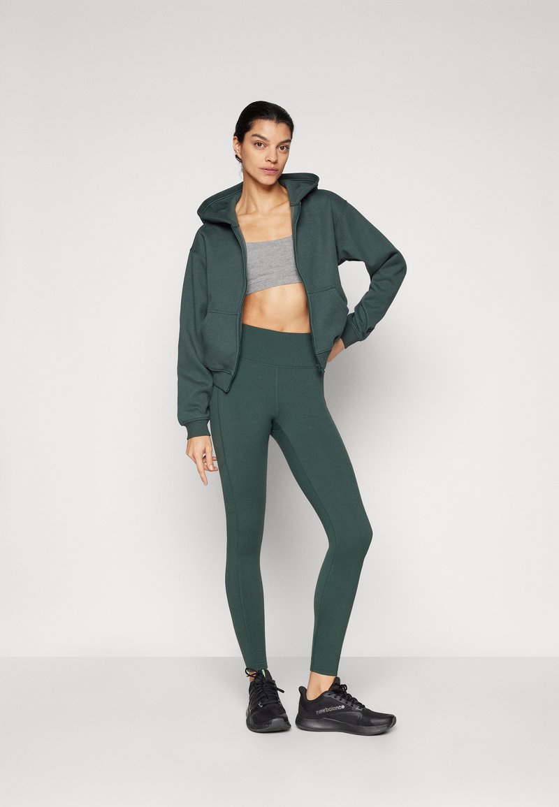 Fabletics COZY FULL ZIP HOODIE - Felpa con zip - everpine