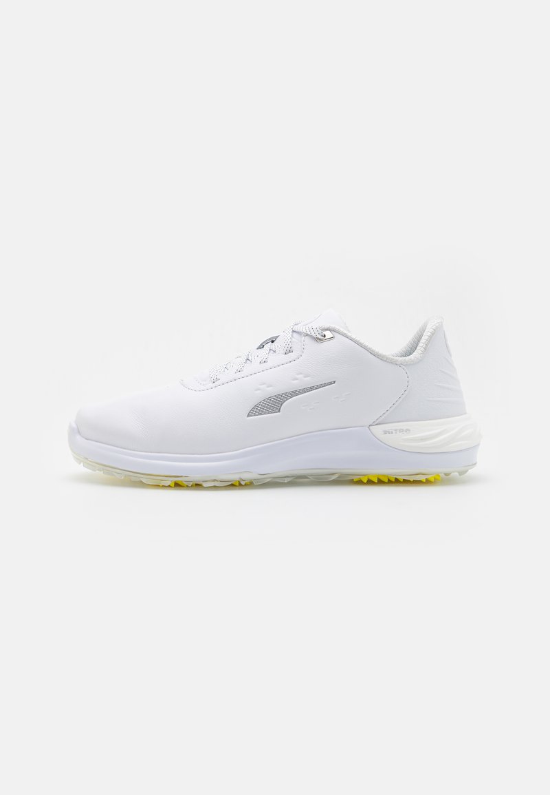 Puma Golf PHANTOMCAT NITRO - Παπούτσια γκολφ με καρφιά - white/silver/ash gray