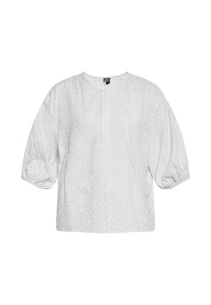 DreiMaster, DREIMASTER BLUSE - Blouse - hellblau wollweiss