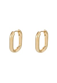 CHUNKY OVAL HOOP - Auskarai - pale gold-coloured