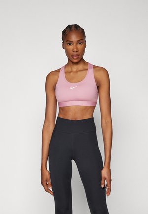 BRA - Sutien sport cu susținere medie - elemental pink/white