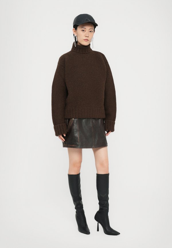 TURTLE NECK - Jumper - chocolate4