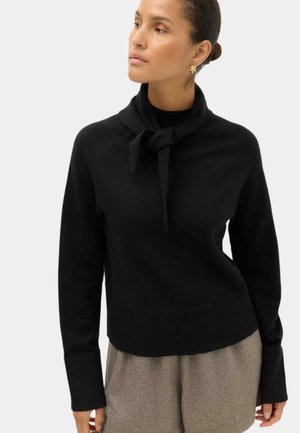 Marks & Spencer, TIE SCARF NECK JUMPER. SET - Strickpullover - black