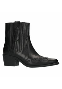 Manfield Cowboy/biker ankle boot - schwarz
