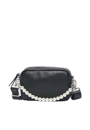 MIT ABNEHMBAREM PERLEN-HENKEL UND REISSVERSCHLUSSFACH - Handtas - schwarz
