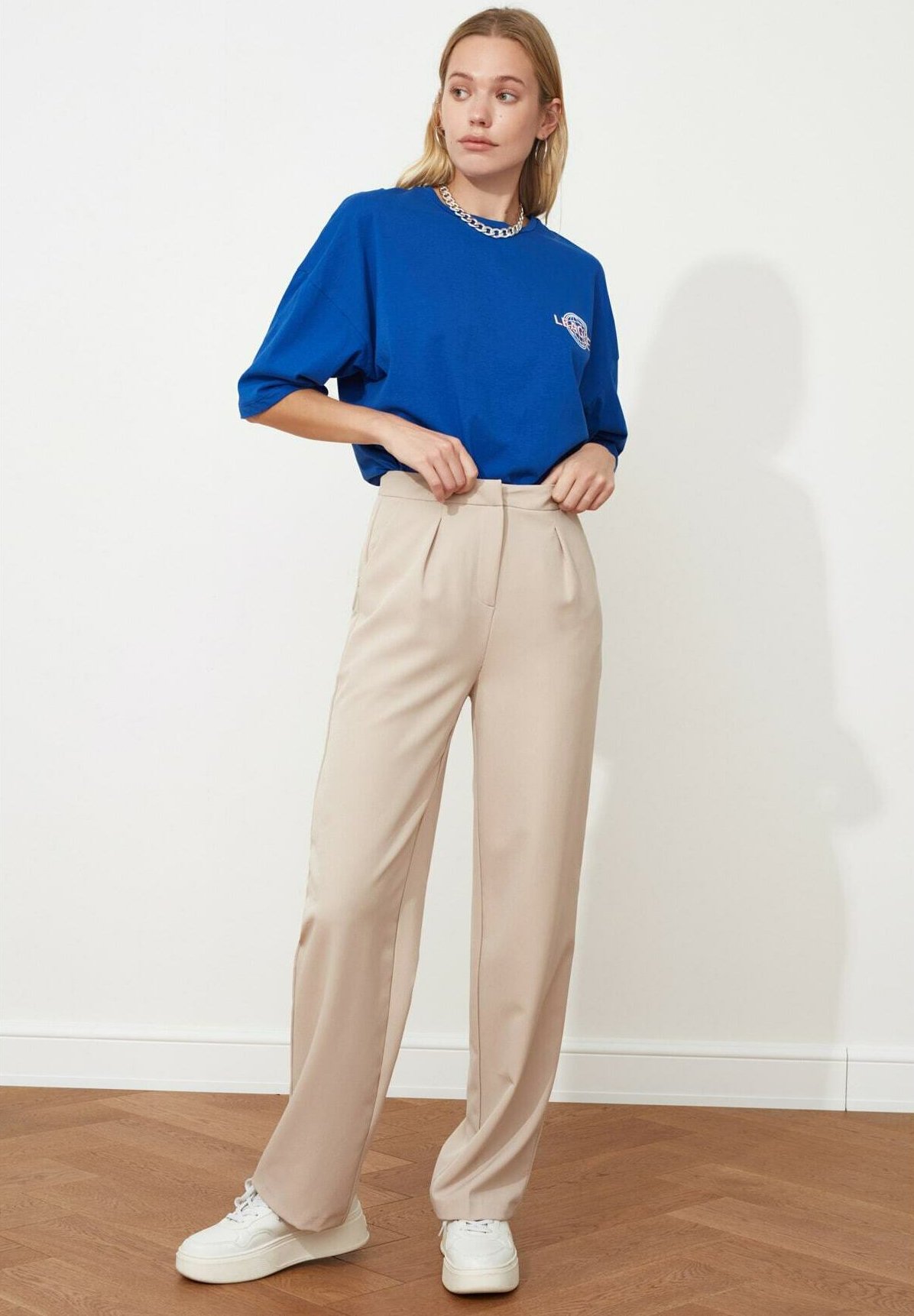 Trendyol Pantaloni - beige - Zalando.it
