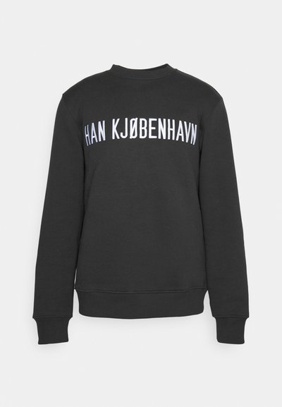 Han Kjøbenhavn LOGO REGULAR CREWNECK - Sweatshirt - black