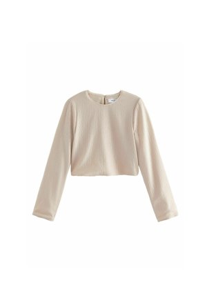 MESH SEQUIN BOW BACK  - Camicetta - cream