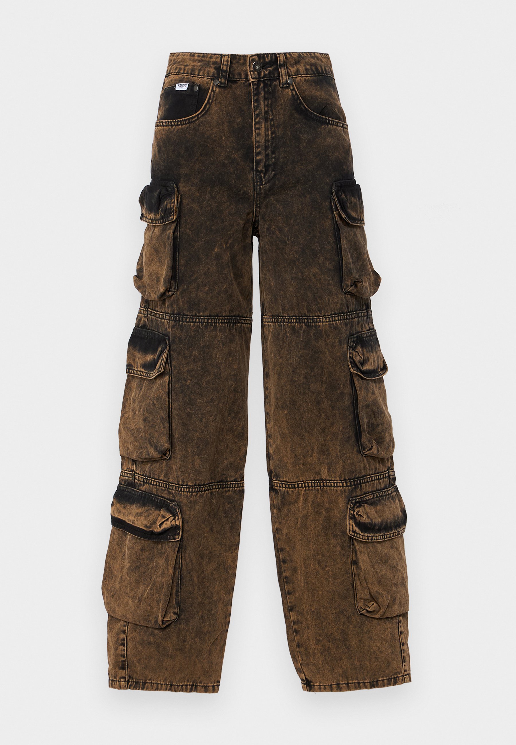 The Ragged Priest ACID WASH - Cargo trousers - black - Zalando