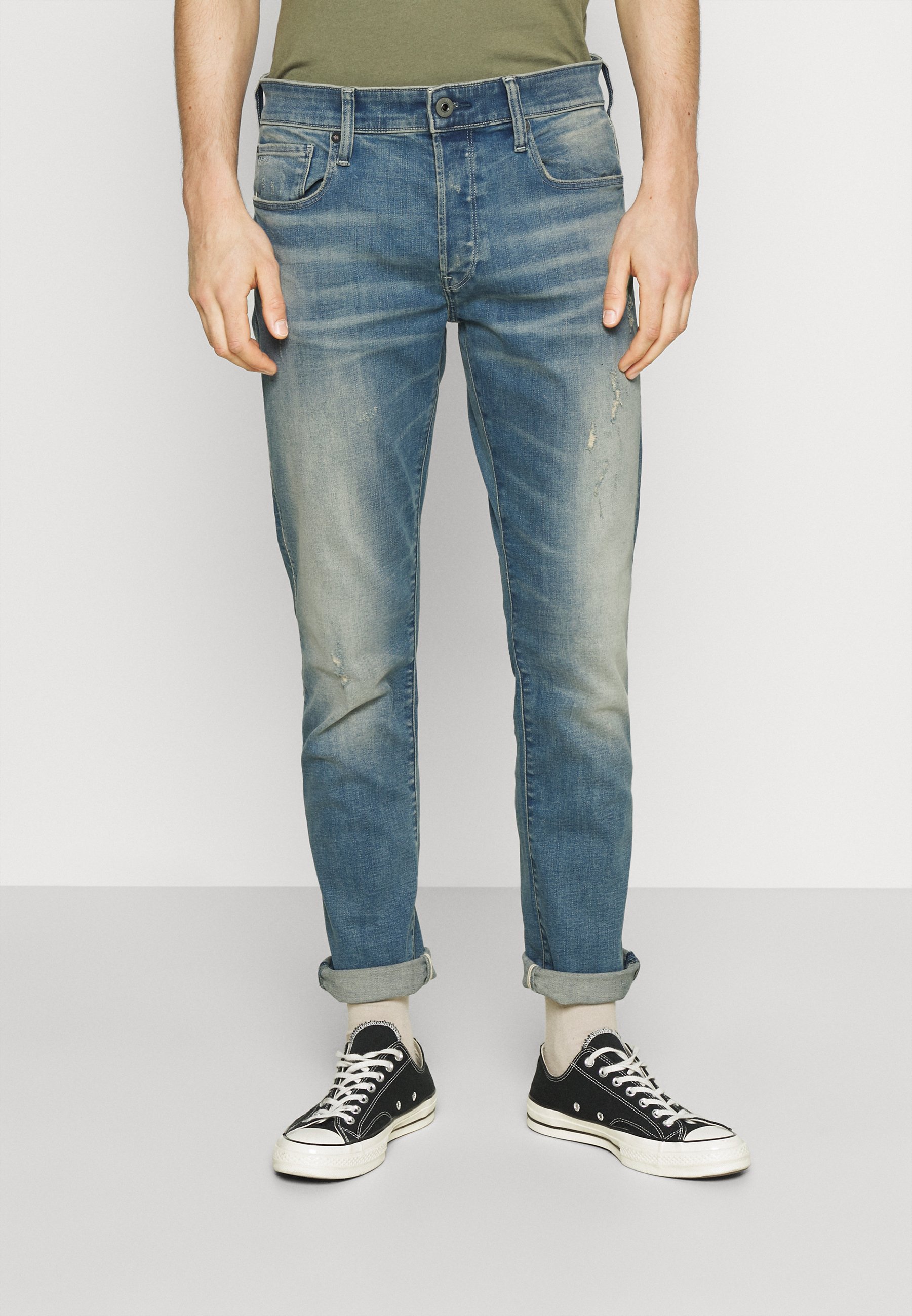 G-Star 3301 SLIM - Jeans Slim Fit - elto superstretch monaco blue/blue  denim - Zalando.de