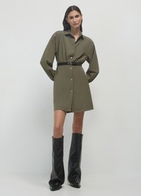 Calliope Abito a camicia - verde militare scuro