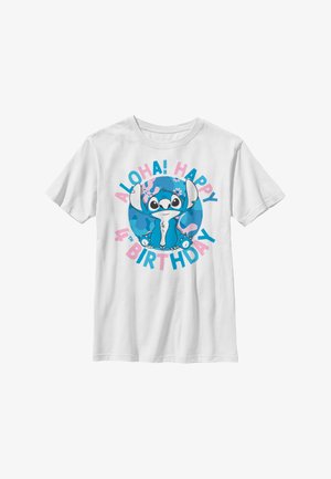 Disney LILO & STITCH STITCH 4TH BIRTHDAY - T-shirt z nadrukiem