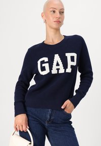 GAP Petite LOGO - Pullover - navy uniform