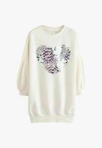 Non selezionato, ecru white sequin heart