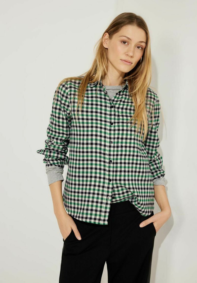 Cecil Camicia Donna In Cotone Con Maniche 3/4 E Motivo Ikat, Tunica Estiva Versatile Per Tutti I Giorni
