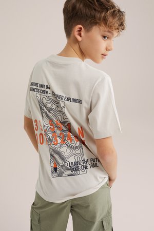 WE Fashion WE FASHION - Trükipildiga T-särk - beige