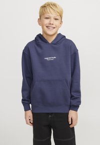 Jack & Jones Junior JORVESTERBRO - Mikina s kapucí - nightshadow blue
