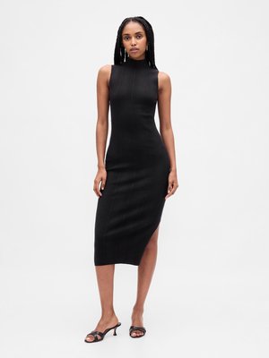 GAP COLUMN MIDI DRESS - Neulemekko - true black