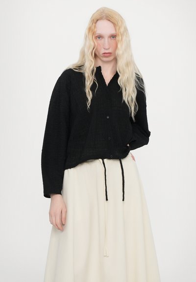 Henrik Vibskov FLAT SHIRT - Pogājama blūze - black