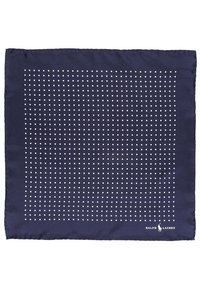 POLKA-DOT SILK POCKET SQUARE - Pochet - navy