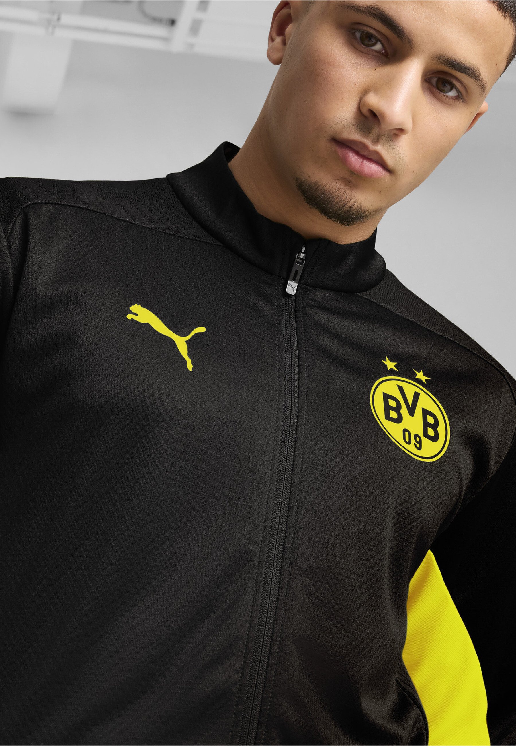 Puma BVB BORUSSIA DORTMUND - Bluză de trening - black faster