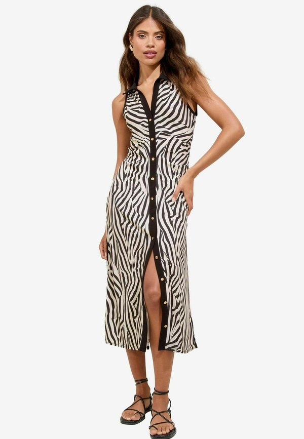 REGULAR FIT - ZEBRA PRINTED SLEEVELESS  - Blusenkleid