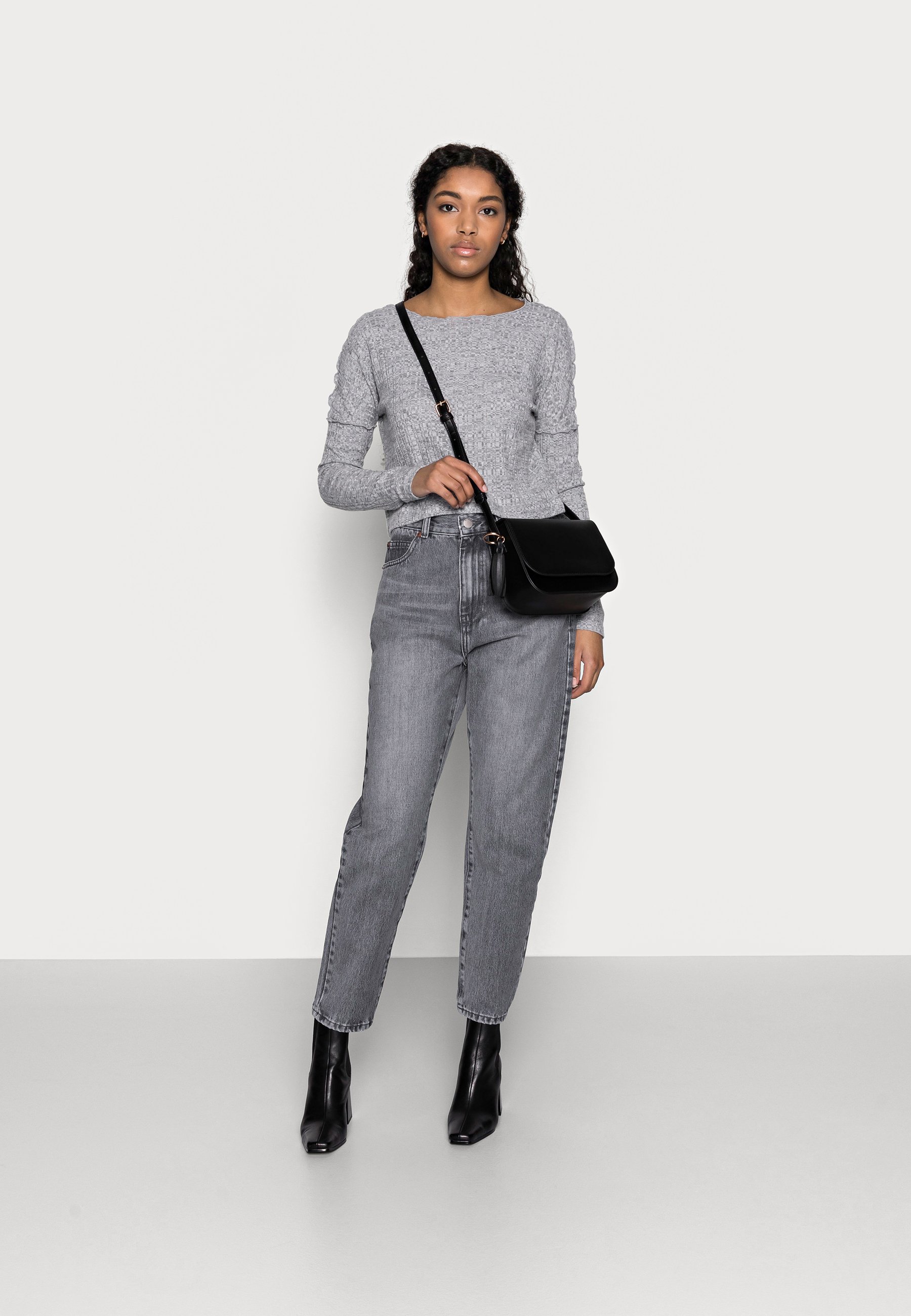 Dr.Denim Petite NORA - Laisvo kirpimo džinsai - washed grey/pilkų džinsų -  Zalando.lt