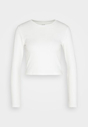 GAP ULTRA CROP RIB TEE - Camiseta de manga larga - new off white