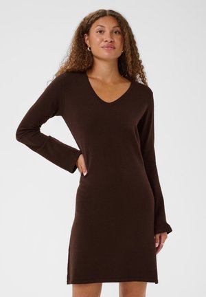 Saint Tropez, AMBERSZ LS DRESS - Robe pull - coffee bean