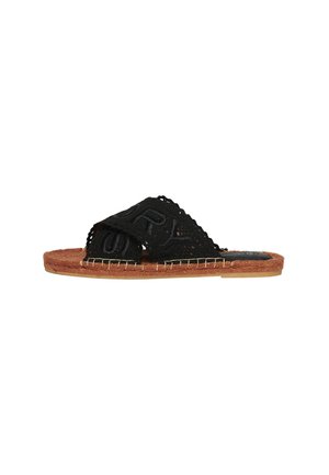 Superdry & Co CROSS STRAP  - Mules - black lace