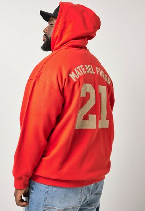 WITH REAR BADGE  - Felpa con zip - red