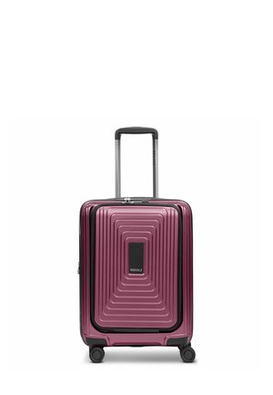 ESSENTIALS KABINEN LAPTOPFACH MIT DEHNFALTE - Wheeled suitcase - aubergine metallic