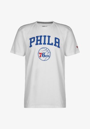New Era NBA SEASONAL TEAM LOGO PHILADELPHIA 76ERS T-SHIRT - Camiseta estampada - white