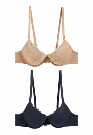 2 PACK  - Reggiseno con ferretto - neutral navy blue