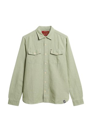 Superdry THE MERCHANT STORE-WORK  - Overhemd - green chambray
